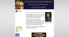 Desktop Screenshot of loganvillepolice.org